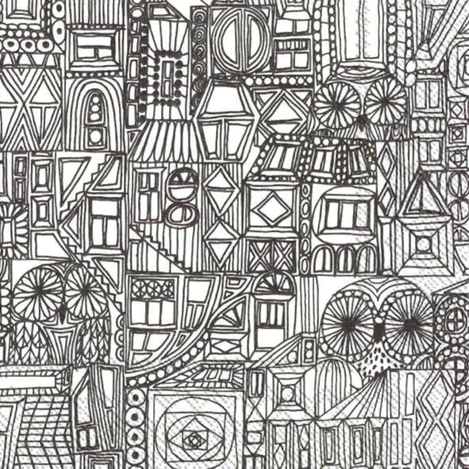IHR  Bubi Black Cocktail Napkins 25cm 3ply  20 Pack