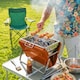 image 2 of Outsunny Charcoal BBQ Grill Portable with Tilting Grate | Orange | Black | 40 x 28 x 25.5 cm