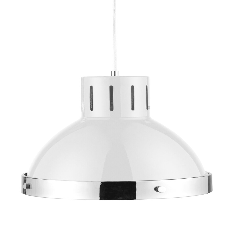 image 1 of Interiors by Premier Jasper White and Chrome Pendant Light