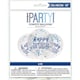 image 2 of Pack of 6 12" Clear Printed Glitz "Happy Birthday" Balloons with Confetti, Blue & Silver