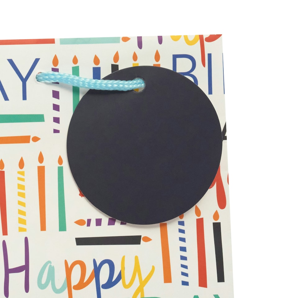 image 1 of Multipack of 3 Bottle Gift Bags | Party Bags for Presents | Birthdays | For Him/Her | Candles Design