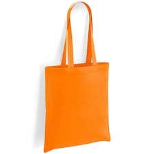 Brand Lab Cotton Long Handle 10L Tote Bag - Orange - One Size Orange