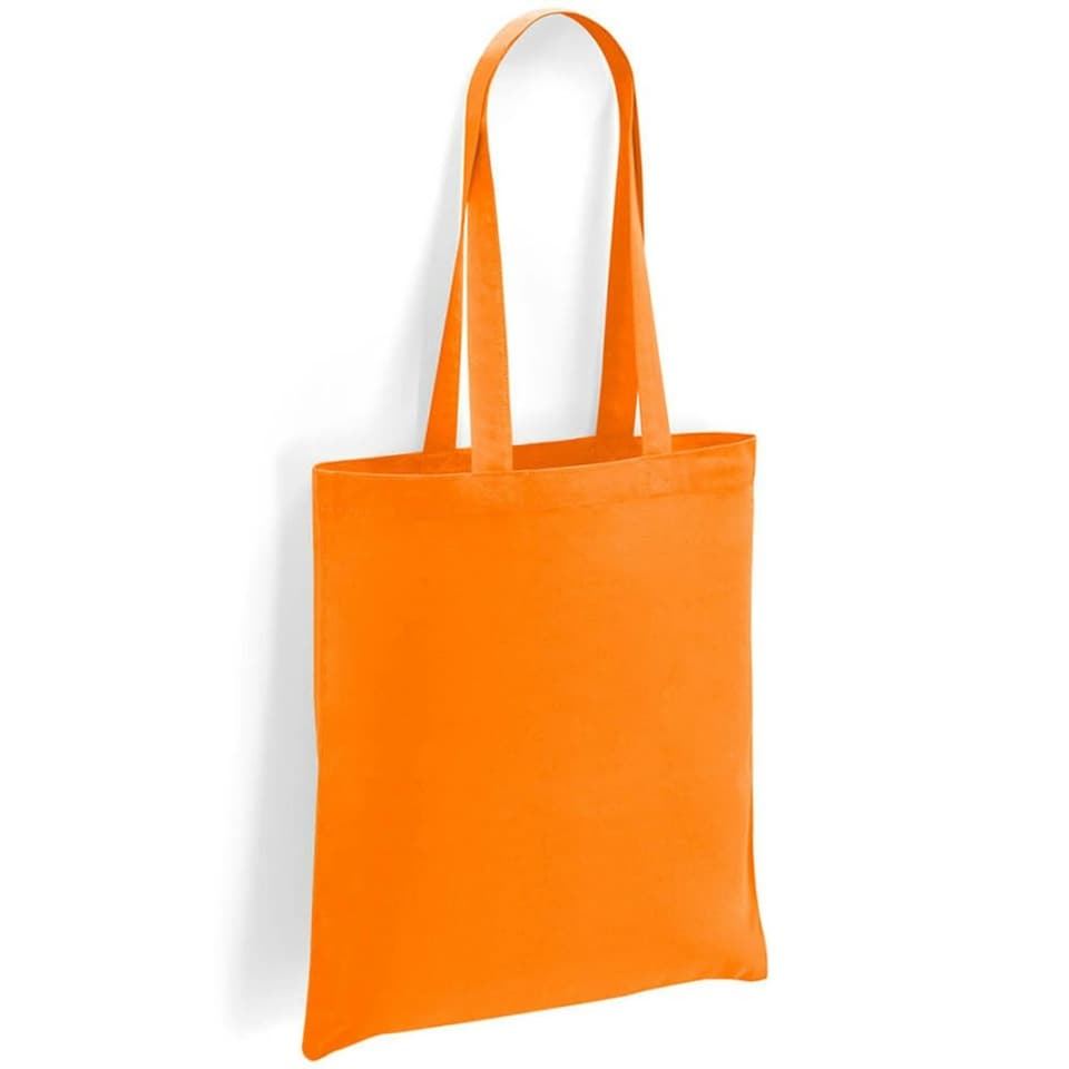 Brand Lab Cotton Long Handle 10L Tote Bag - Orange - One Size Orange