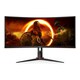 image 1 of AOC G2 CU34XP/BK 34" Curved UltraWide Quad HD 180Hz 1ms Height Adjustable Gaming Monitor | Black | Black, Red | 86.4 cm (34")