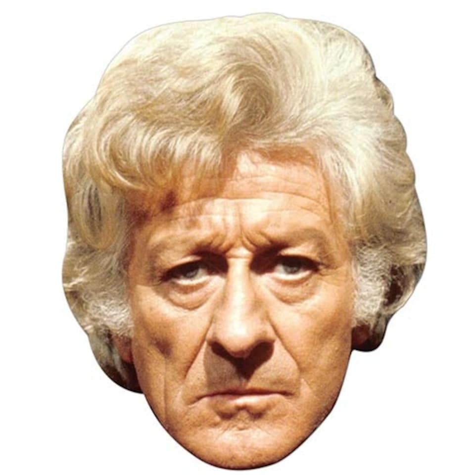 The Third Doctor Jon Pertwee Dr Who Cardboard Face Mask