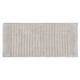 image 1 of Organic Cotton Ribbed Bath Runner - Light Grey