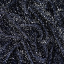 Navy Lurex Faux Fur Fabric for Dressmaking, Toy Making, 150cm / 59" Wide - per metre