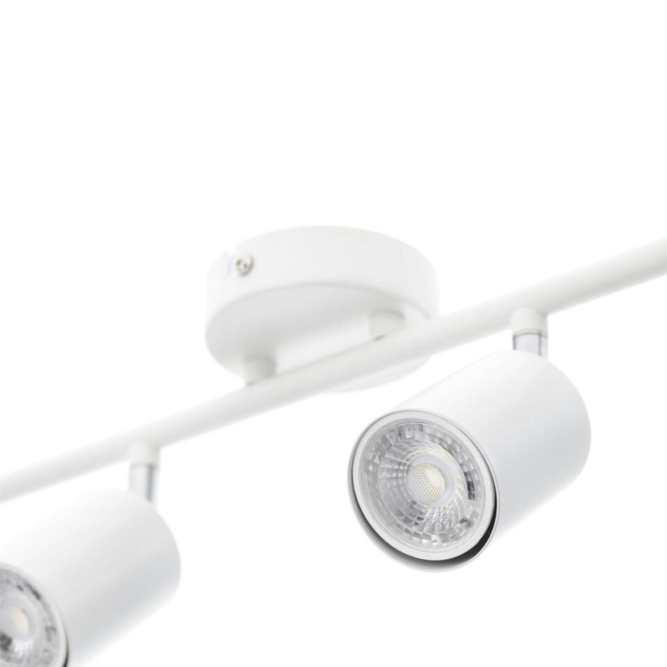 image 1 of CGC JACK White Four Head GU10 Ceiling Spot Bar Light White