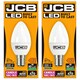 image 3 of JCB LED Candle Bulb B15 (SBC) 470lm 4.9W 3000K (Warm White) - Pack of 2