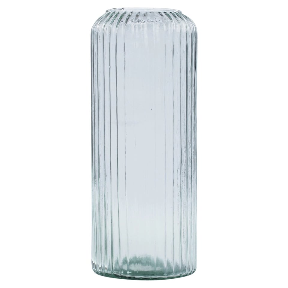 image 1 of 36cm Large Tall Decorative Glass Vase Flowers Arrangement Vertical Line Design