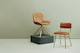 image 2 of Interiors by Premier Tan Leather Dining Chair, Sturdy Dining Room Chair, Leather Effect Accent Chair | Brown
