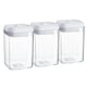 image 1 of Argon Tableware Flip Lock Plastic Food Storage Containers - 800ml - White - Pack of 6