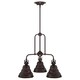 image 5 of Eastvale 3 Light Pendant Bar Chandelier Light Palladian Bronze, E27