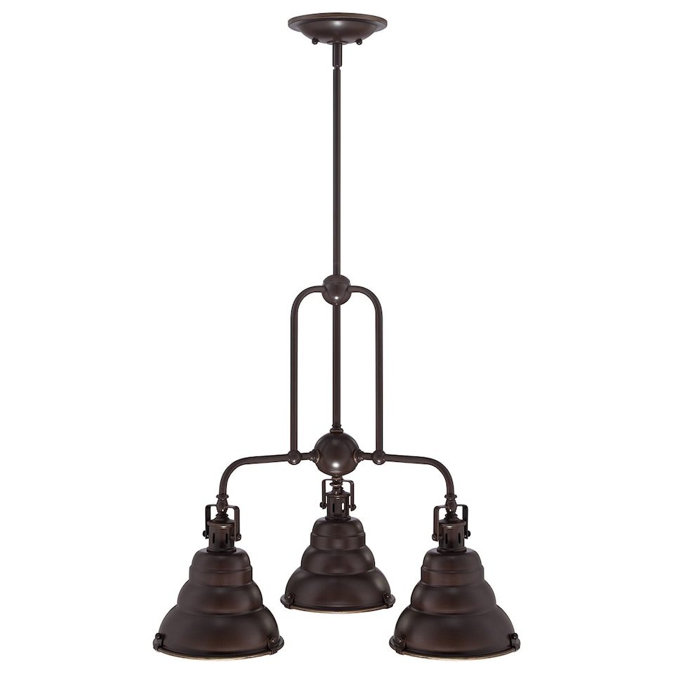 image 1 of Eastvale 3 Light Pendant Bar Chandelier Light Palladian Bronze, E27