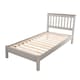 image 2 of Corona Solid Pine Single Bedstead - Antique Wax or Grey Wax Finish with Solid Wood Slats | Grey | Grey | Single | 1