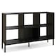 image 4 of COSTWAY Wooden Storage Bookcase 6 Cube Bookshelf Rack Black Black