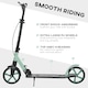 image 6 of HOMCOM Folding Kick Scooter for 14+ w/ Adjustable Height, Dual Brake System
