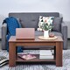 image 8 of HOMCOM 100cm Modern Lift Up Top Coffee Table Desk Hidden Storage Bottom Shelf Yellow