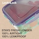 image 4 of LocknLock Square Food Storage Container Airtight Lid BPA Free Leak Proof Dishwasher Safe Kitchen Plastic Box 870ml