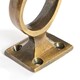 image 2 of Hammer & Tongs Square Back Hat & Coat Hook - W35mm x H80mm - Brass