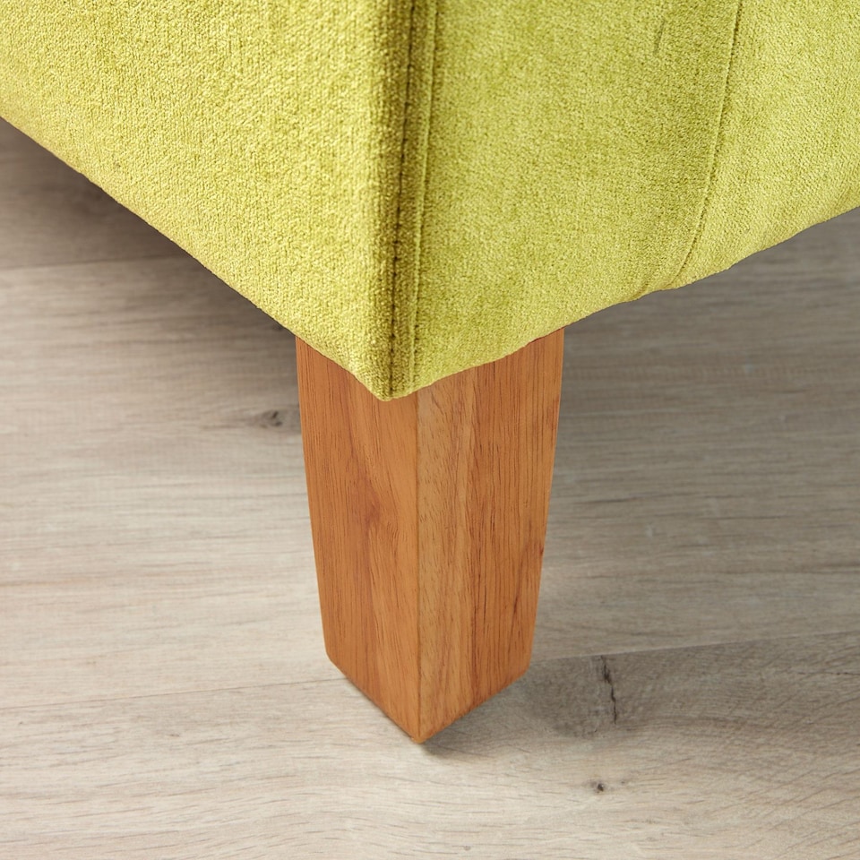image 1 of Fabric Tub Chair Colour Range Wooden Legs Armchair Living Room Modern Office | Green