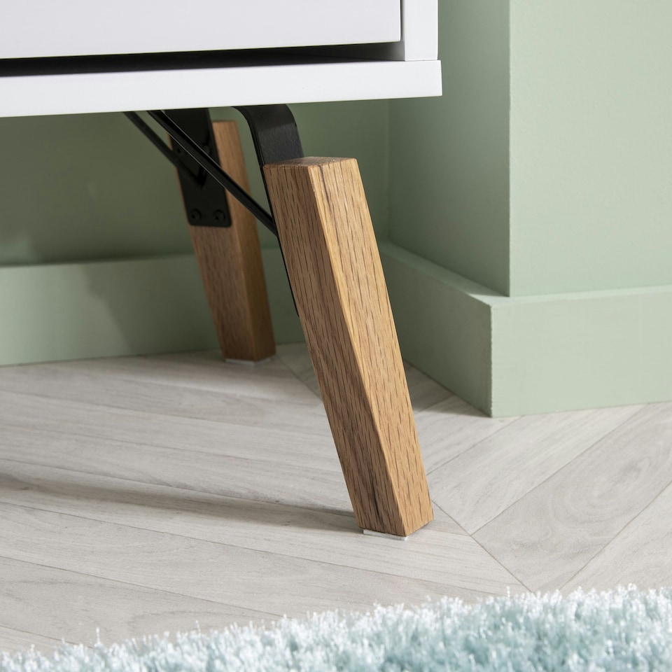 image 1 of Otto Sideboard Small with Drawer in Classic White Grey
