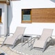 image 2 of Outsunny 3 Pieces Lounge Chair Set Garden Sunbathing Chair w/ Table Cream