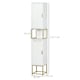 image 3 of kleankin Freestanding Bathroom Cabinet Linen Towel w/ Adjustable Shelf, 2 Doors