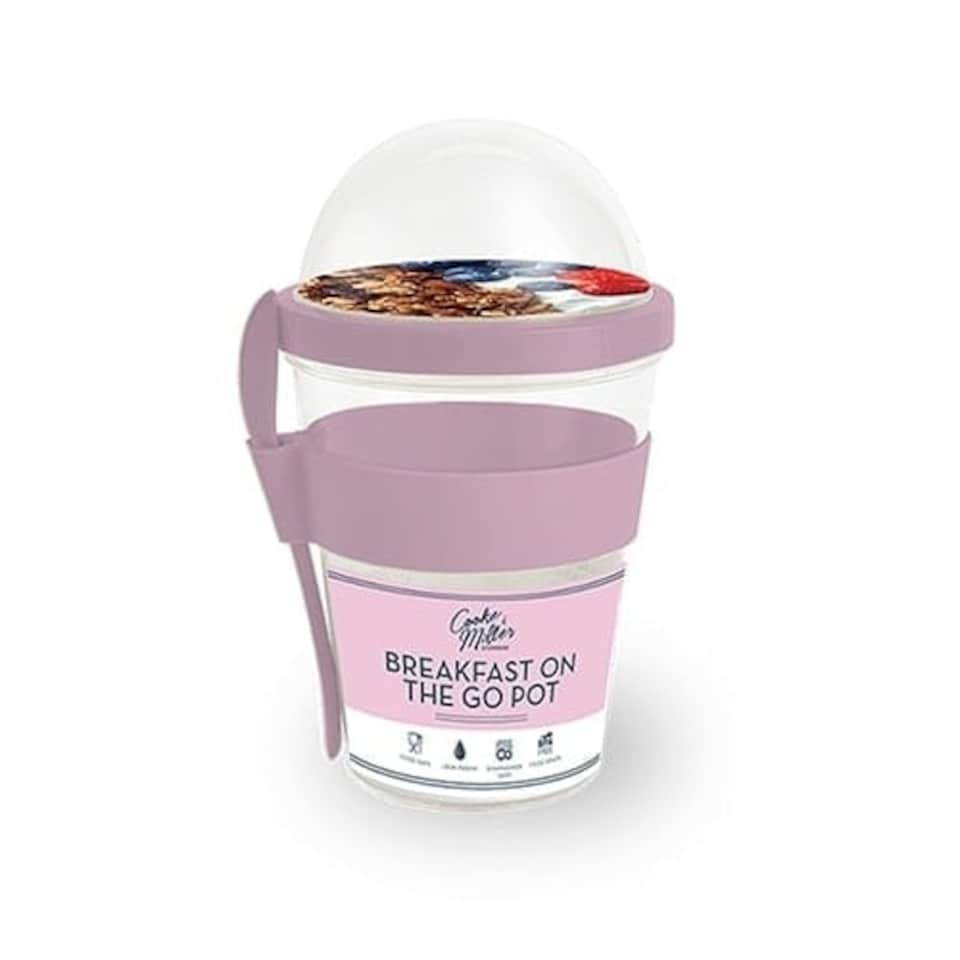 Pastel Pink Breakfast On The Go Pot