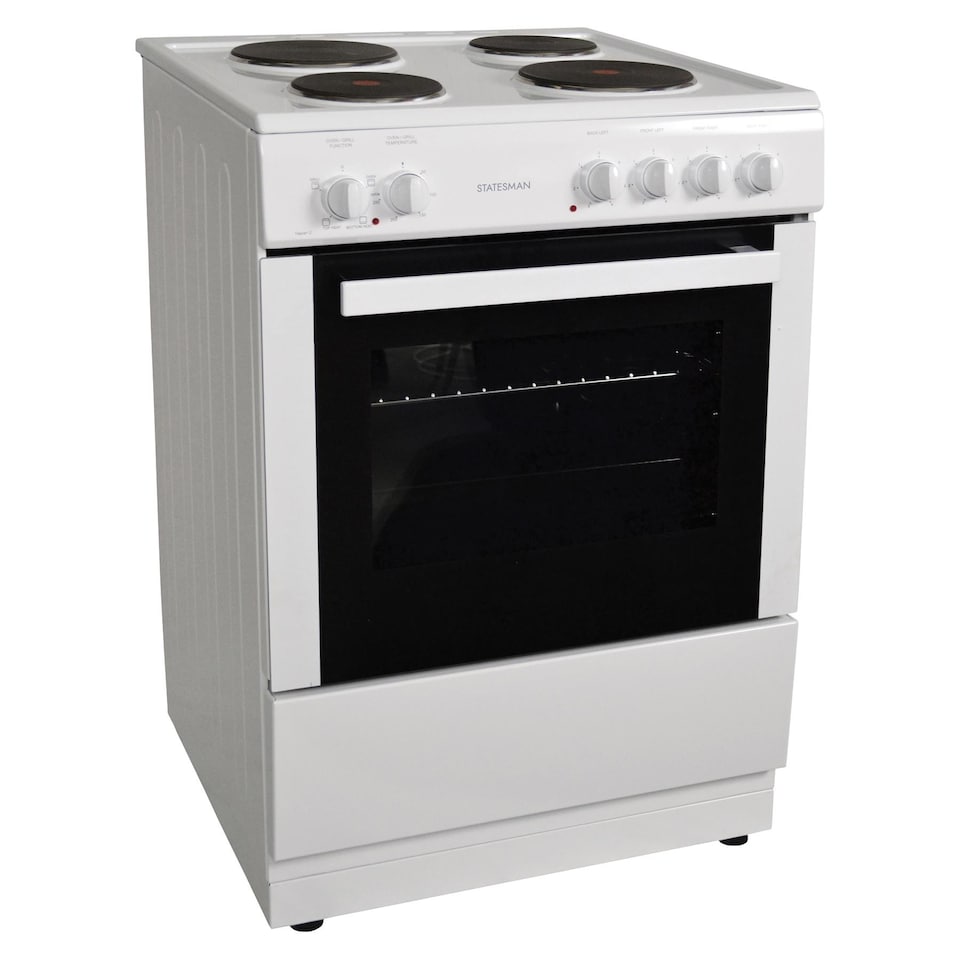 image 1 of Statesman NAPIER60EW Single Cavity Electric Cooker, 60 cm, White