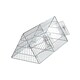 image 2 of HugglePets Triangle Metal Hutch - 5Ft Silver
