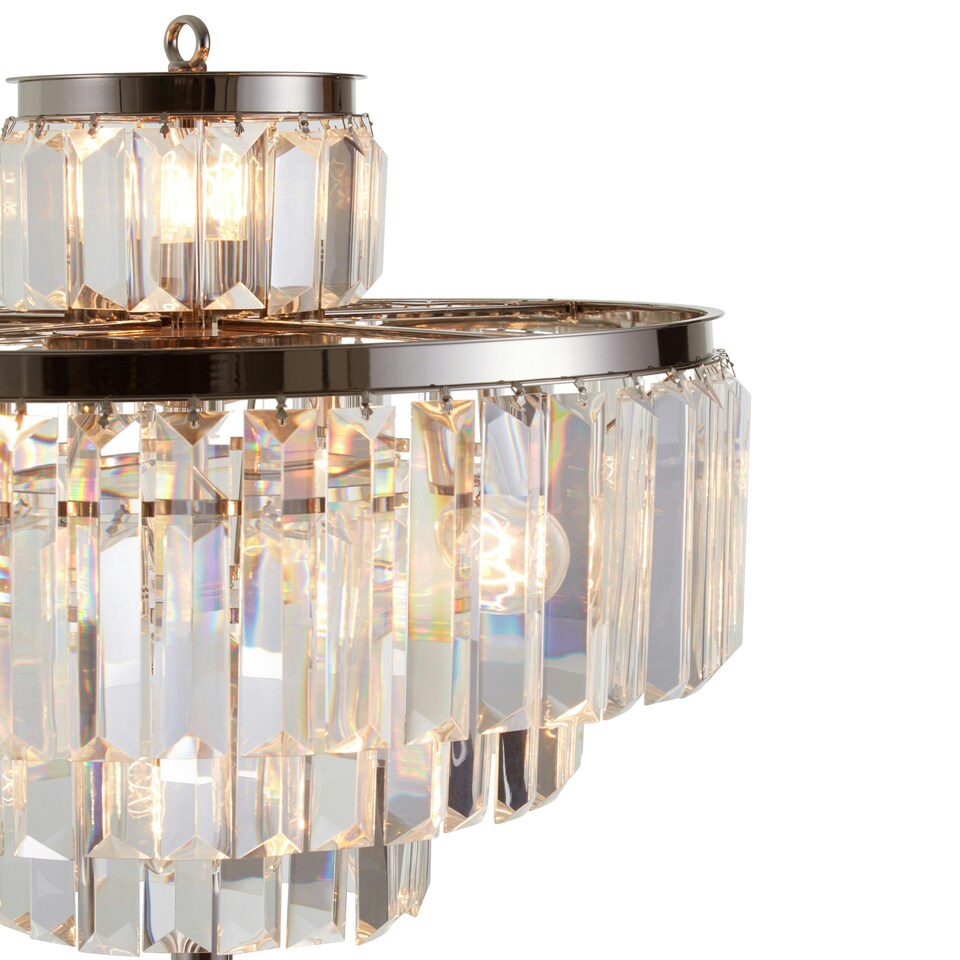 image 1 of Interiors by Premier 10 Bulbs Floor Lamp Silver