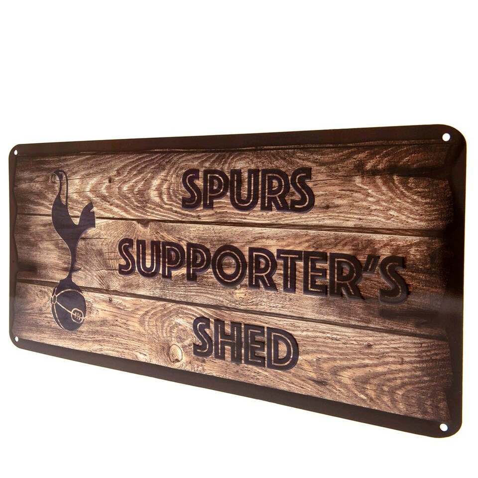 image 1 of Tottenham Hotspur FC Supporters Shed Plaque - Brown - One Size