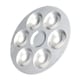 image 2 of 13.5cm Aluminium Painting 6 Well Round Paint Palette