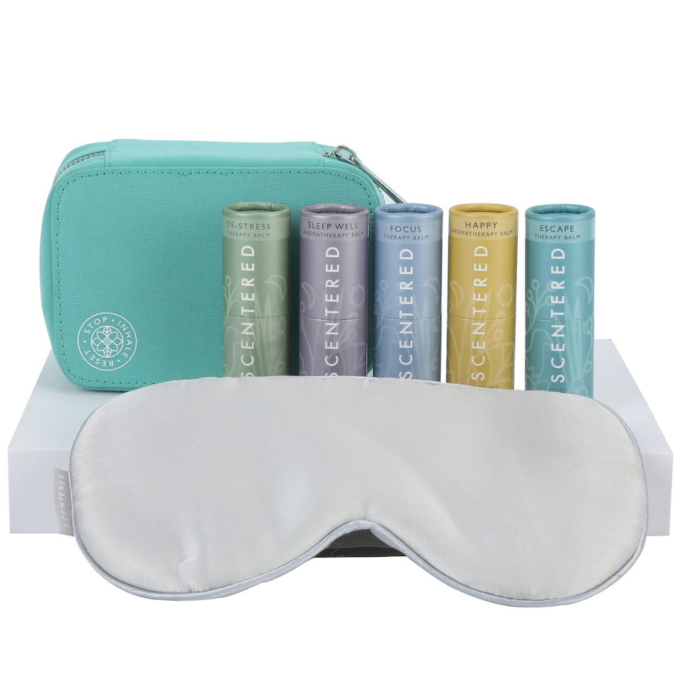 image 1 of Scentered Aromatherapy Ultimate Balm/Wellness Collection And Silk Eye Mask