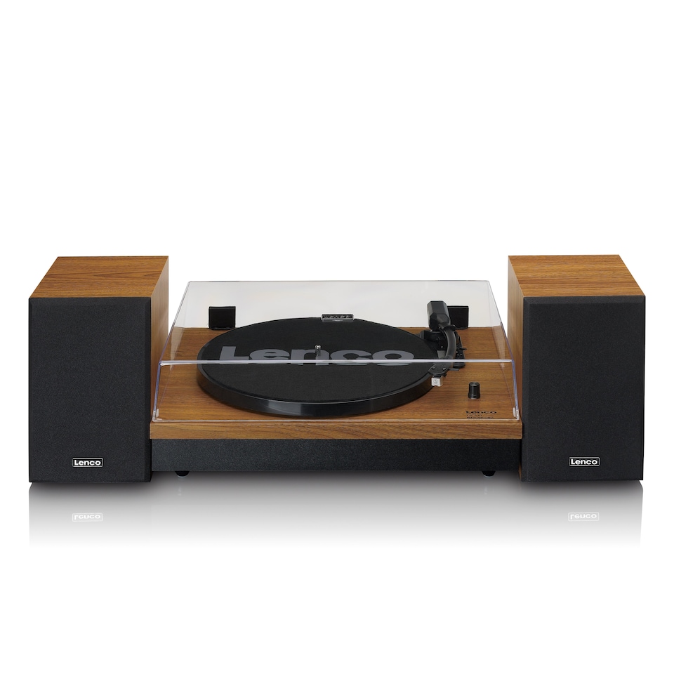 image 1 of LENCO LS-310WD - Turntable with Bluetooth and two separate speakers, wood