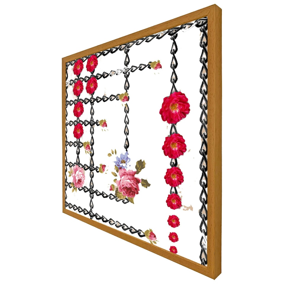 image 1 of Roses & chains (Picture Frame) Grey | XS