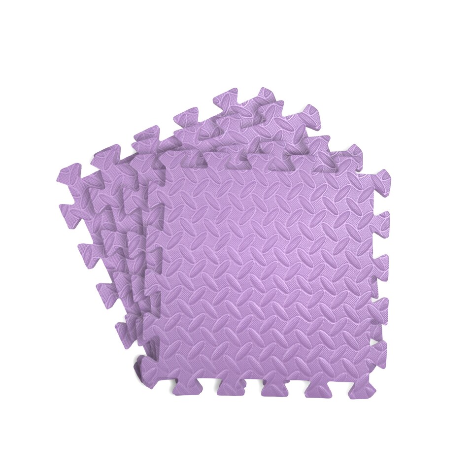 image 1 of Pack of 4 30x30cm Purple Coloured 1cm Thick EVA Foam Mats