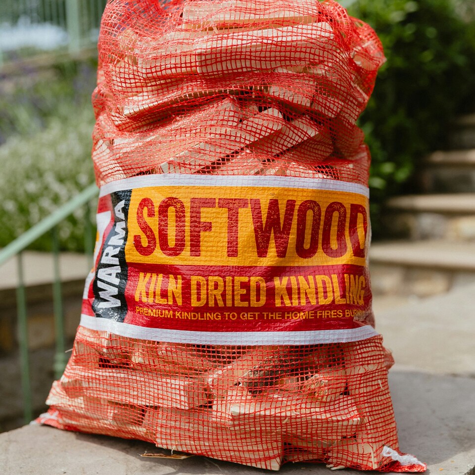 image 1 of Warma Netted Natural Wood Kindling Sticks - 2 x 3kg Nets