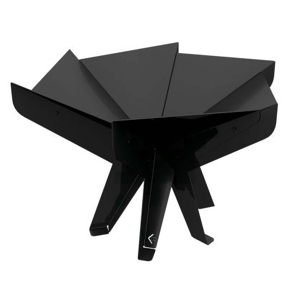 image 1 of Primrose Black Steel Round Outdoor Fire Pit Bowl 68cm