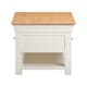 image 4 of Bordeaux Indoor 2 Drawer Coffee Table - L60 x W110 x H50 cm - Ivory - Oak