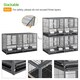 image 4 of Yaheetech 52.5 cm Tall Stackable Divided Wide Breeder Bird Cage Black