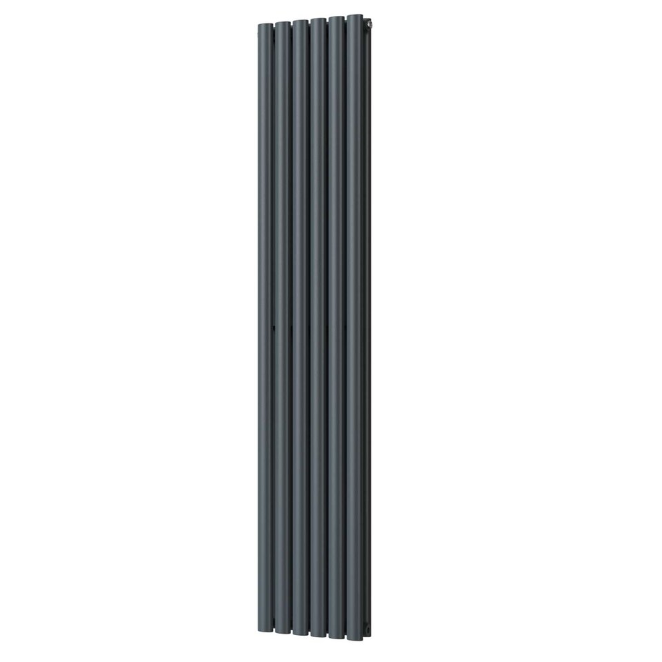 image 1 of Omeara - Anthracite Vertical Radiator H1800mm x W348mm Double Panel