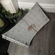 image 5 of 40/58cm Samuel Alexander KD Willow Christmas Tree Skirt Wicker Rattan- Medium Light Grey