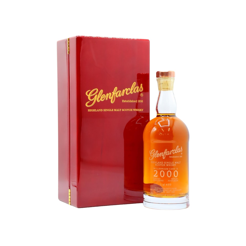 Glenfarclas - Millennium Decanter Limited Edition Highland Single Malt Scotch 2000 24 year old Whisky