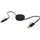 image 1 of Citala Recycled Plastic 5 in 1 Charging Cable - Solid Black - One Size