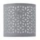 image 4 of Chrome Touch Operated Table Lamp with Grey Cut Out Shade | Chrome | Grey | Medium | 1