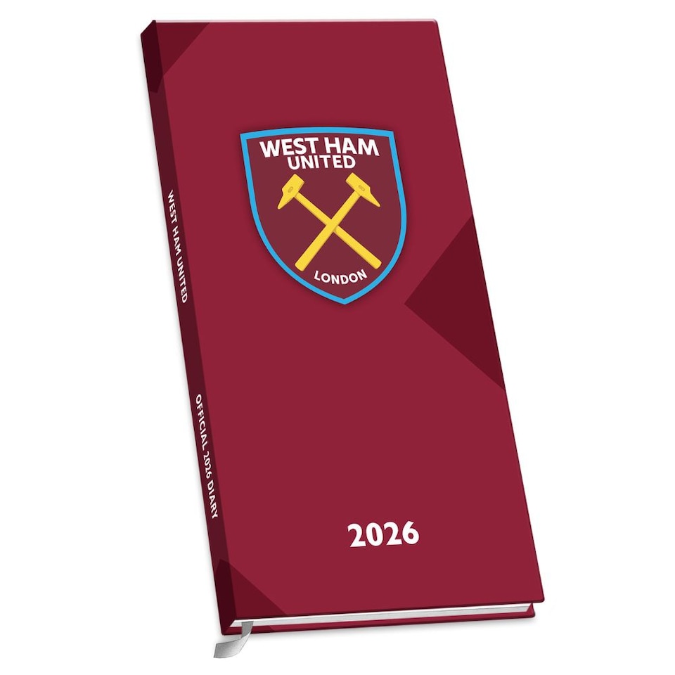 WEST HAM UNITED FC 2026 SLIM DIARY