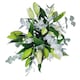 image 2 of White Lilies in Glass Vase Bouquet