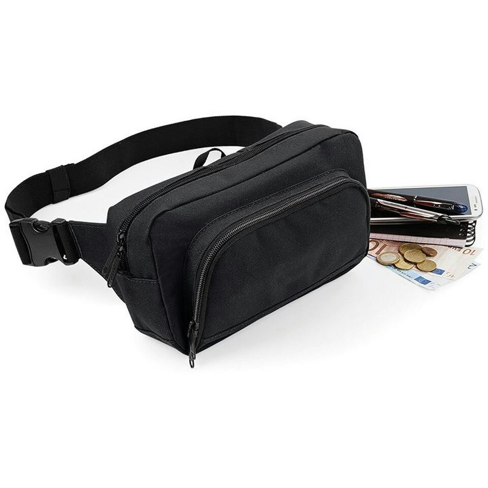 image 1 of BagBase Organiser Belt / Waistpack Bag (2.5 Litres) - Black - One Size | Black